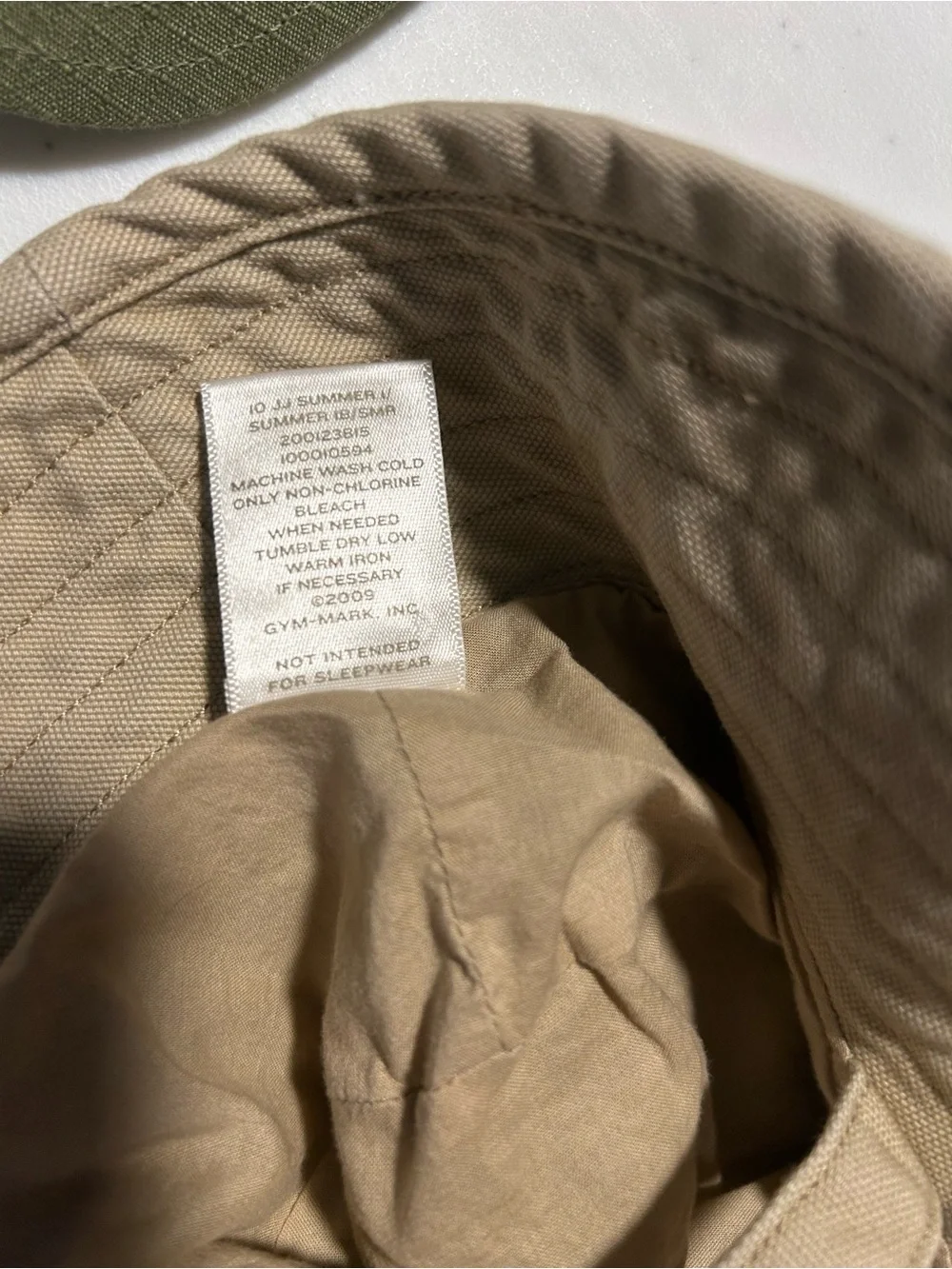 Vintage 2009 Janie and Jack Khaki Safari Bucket Hat